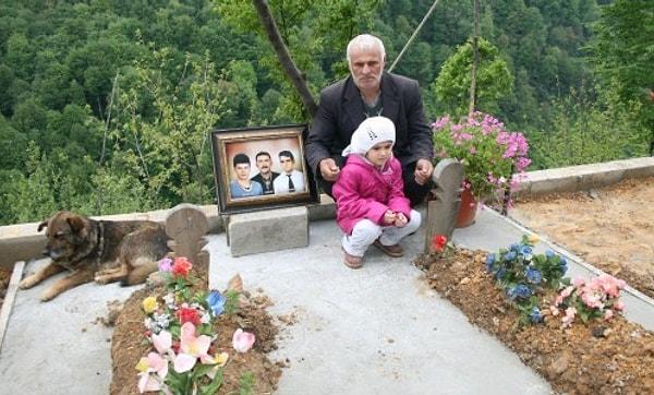 7. Zonguldak'taki grizu patlamasında hayatını kaybeden Erdem Alkan'ın büyütüp beslediği Badi, sahibinin mezarından ayrılmıyor.
