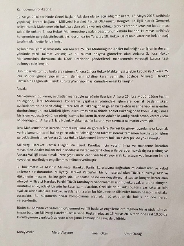"Baskı ve engellemelere rağmen kurultayımızın yapılacağı adreste olacağız"