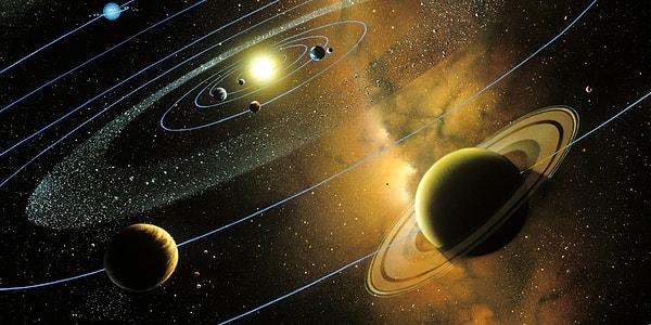 1. Güneş sistemimiz yaklaşık olarak 4,6 milyar yaşındadır ve bilim insanlarınca önümüzdeki 5 milyar yıl boyunca varlığını sürdürecektir.