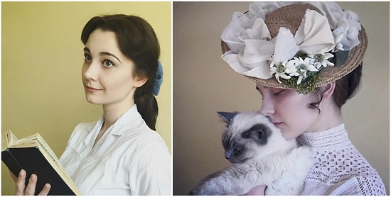 17-летняя девушка, которая может превратить себя в любую красавицу прошлого