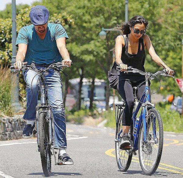 Kısaca, Leonardo DiCaprio'nun olmazsa olmazı: Sevgilileriyle yaptığı bisiklet buluşmaları!