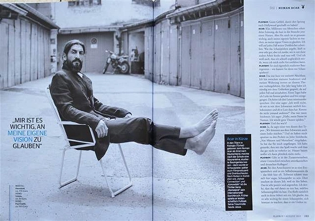 Homeland başarısının ardından ünlü Playboy dergisi Numan Acar'a 7 sayfa ayırdı.