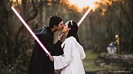 Star Wars Fanatiği Çiftin Fantastik Düğün Albümüne Bayılacaksınız!