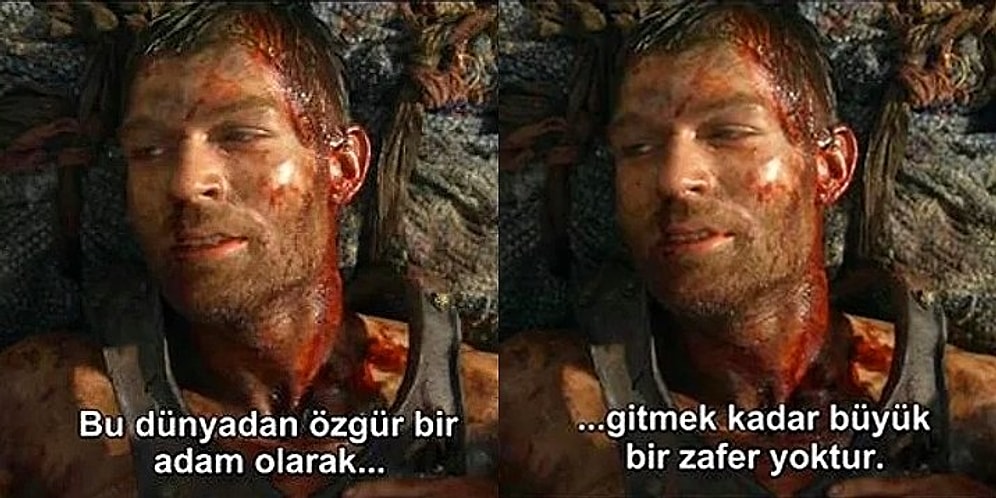 Köleliğe Başkaldıran, Direniş, Kan, Özgürlük ve Cesaretin Dizisi Spartacus'ten 22 Replik