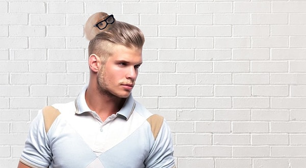 6. Мужской шиньон