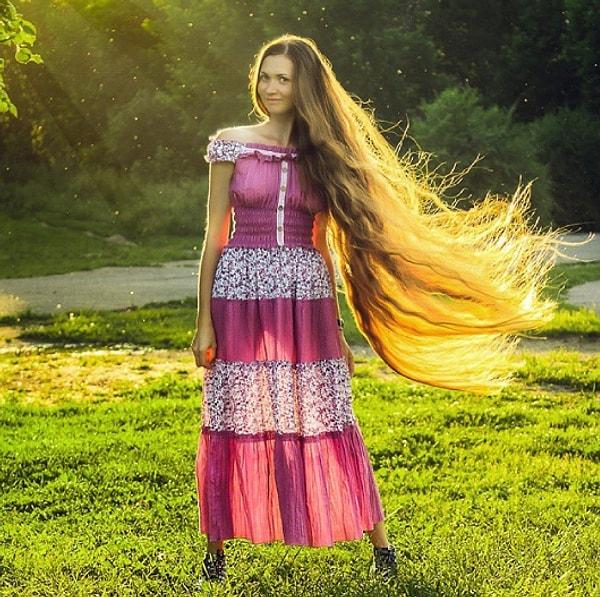 Dashik, masal prensesi Rapunzel'i bile kıskandıracak uzun saçlara sahip!