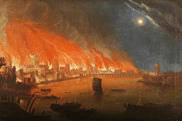 19. 1666 yılındaki Büyük Londra Yangını'nda en az 13,500 ev yanmış olmasına karşın, sadece 8 kişi hayatını kaybetti.