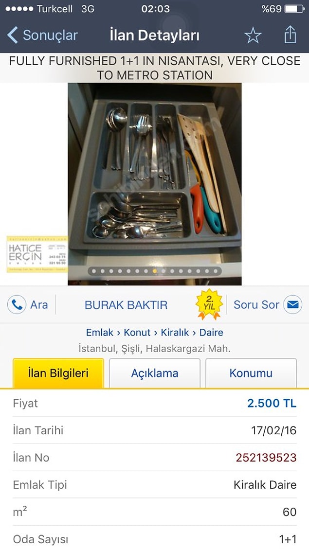 8. Metro istasyonuna yakın çatal bıçak
