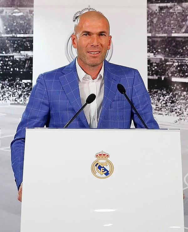 7. Real Madrid teknik direktörü Zinedine Zidane
