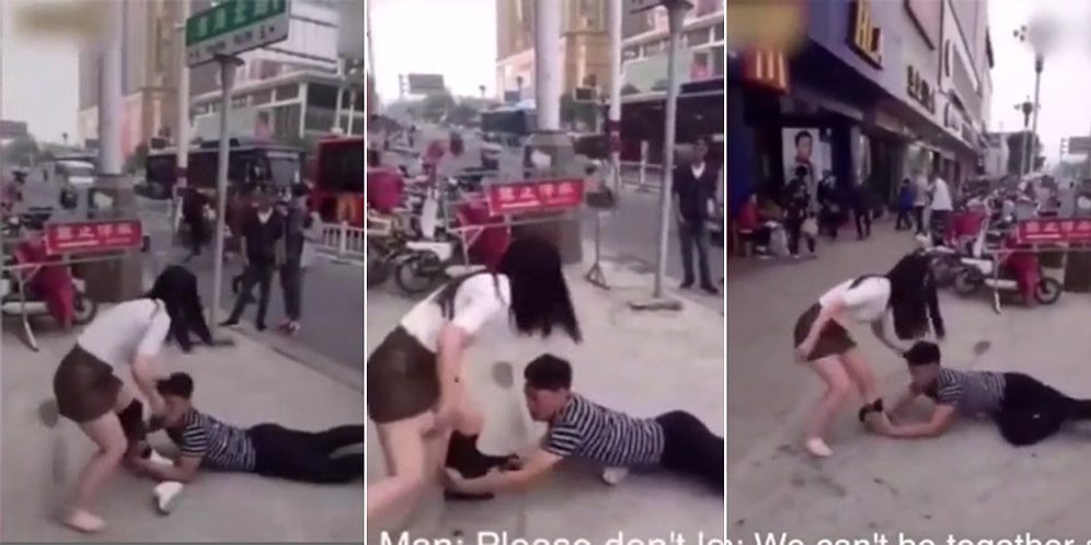 Yalvarırken Kız Arkadaşının Çorabını Çıkaran Savaşçı Erkek