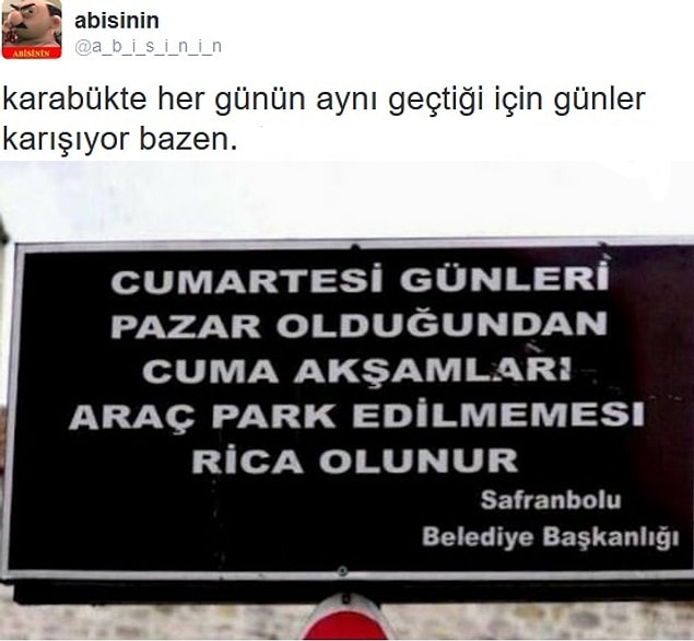 1. Cumartesi günleri pazar olduğundan...