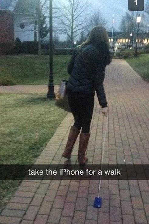 3. "iPhone'u yürüyüşe çıkar."