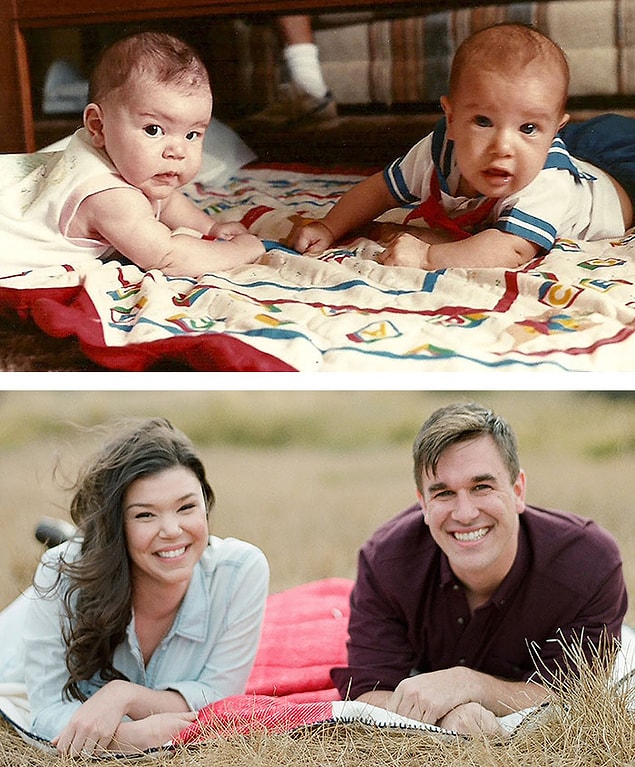7. 1989'da 11 gün arayla doğan Aubrey ve Mike 2015'te dünya evine girmiş!