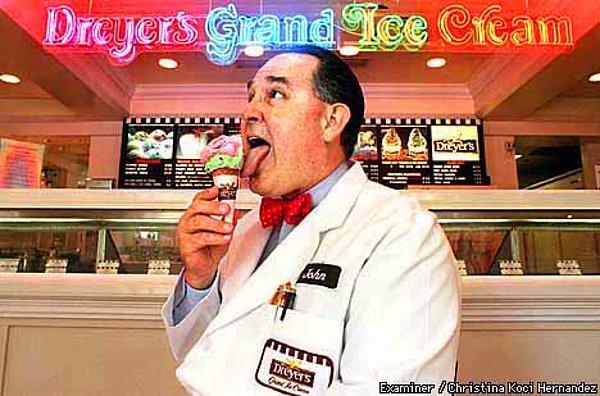 3. 1980 yılında ise Dreyer's isimli dondurma firmasına transfer olmuş.
