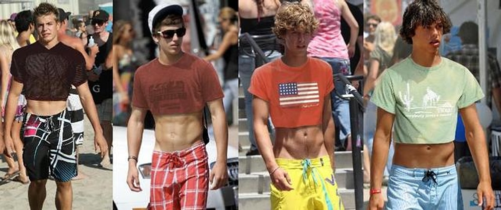 Только не это! Кажется, мужская мода на короткий топ возвращается! 😣