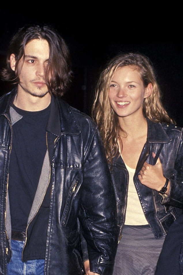 Sonra, dönemin en havalı kadınlarından olan Kate Moss ile yolu kesişti.