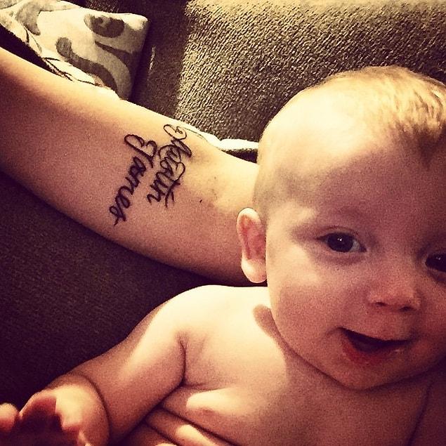 4. Perfect opportunity if you like tattoos! What about your baby’s name?