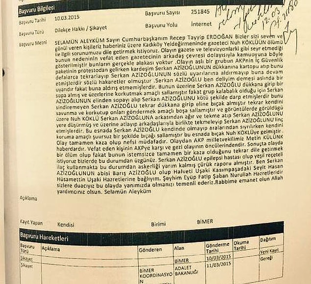 Sanığın abisi Cumhurbaşkanı Erdoğan'a mektup göndermişti...
