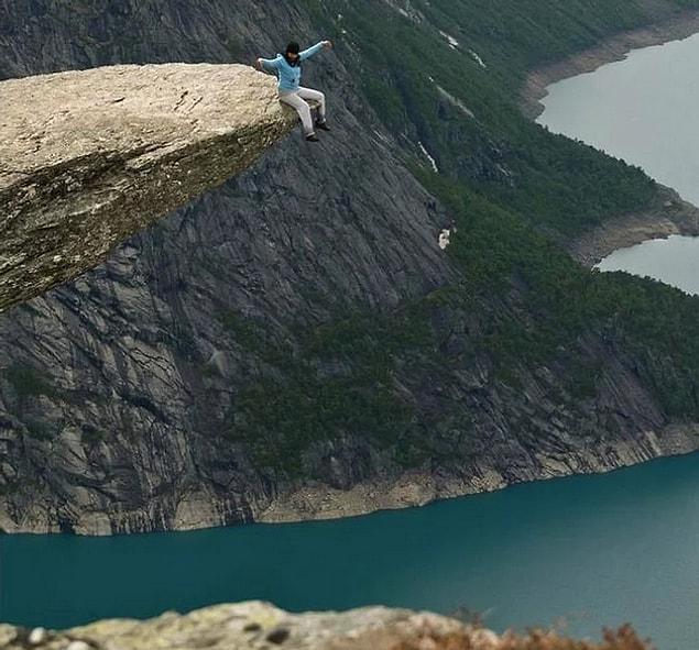 12. If you’re on the edge of a cliff, you feel like you’re going to fall.