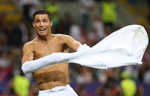 Takımı adına son penaltıyı gole çeviren Ronaldo sevincini böyle yaşadı