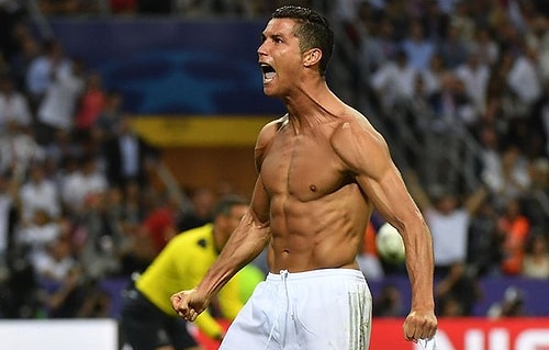 Takımı adına son penaltıyı gole çeviren Ronaldo sevincini böyle yaşadı