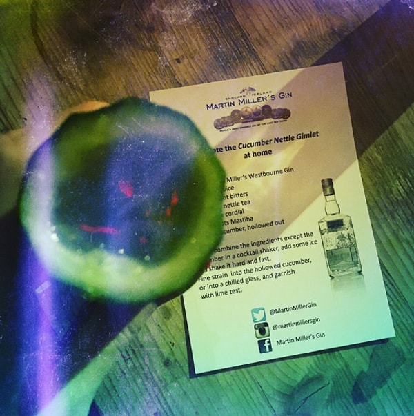 1. Джин и огурец — классика жанра. Почему бы тогда не пить джин из огурца?