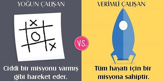 Yoğun ve Verimli Çalışan İnsanların Arasındaki Farkları Gösteren 13 Karşılaştırma