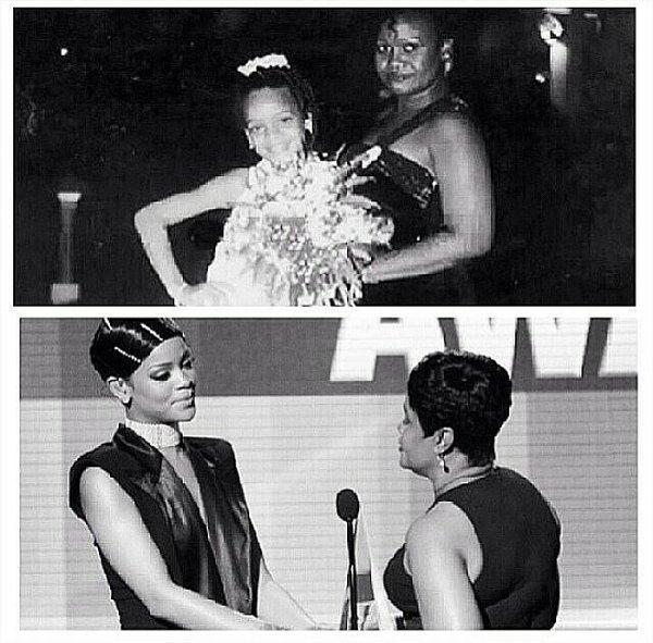 9.Küçüklüğünde annesi Rihanna'nın makyaj yapmasına izin vermiyordu.