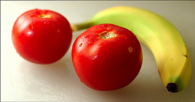 5. All kinds of food except tomatos and bananas