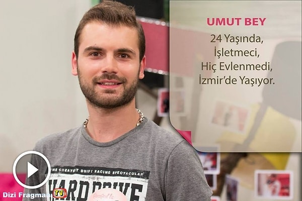 7. Umut Yılmaz da evlilik programlarının gediklilerinden. Hanife talip olmadan önce programdan talibiyle nişanlanmış ama işler istediği gibi gitmemişti.