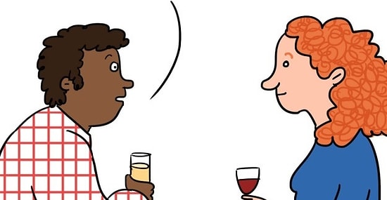 Что люди говорят на первом свидании Vs. что они думают на самом деле