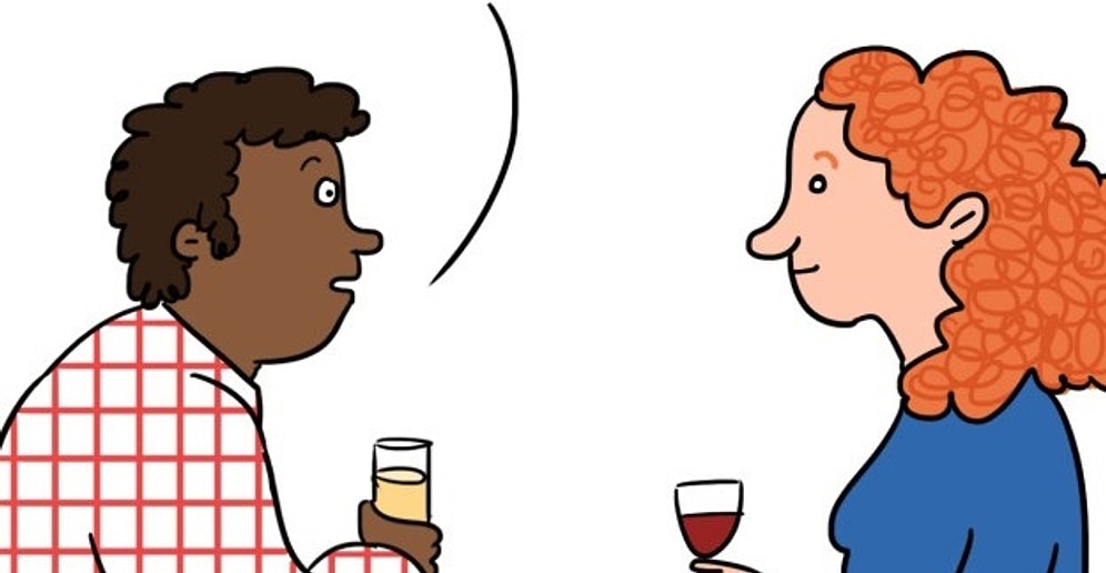 Что люди говорят на первом свидании Vs. что они думают на самом деле