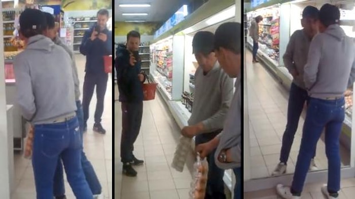 Aynadaki Yansıması Kendine Yol Vermediği İçin Sinirlenen Alkollü Adam