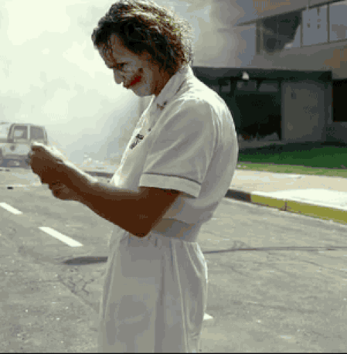 The Dark Knight (2008) filminde Joker'in hastaneyi havaya uçurduğu sahne.
