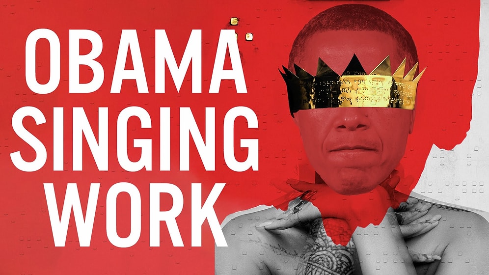 Sempatik Başkan Obama'ya Demeçlerinden Rihanna'nın Work Şarkısını Söylettiler