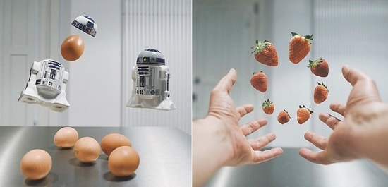 Да пребудет с вами Сила или необычные фото летающей еды