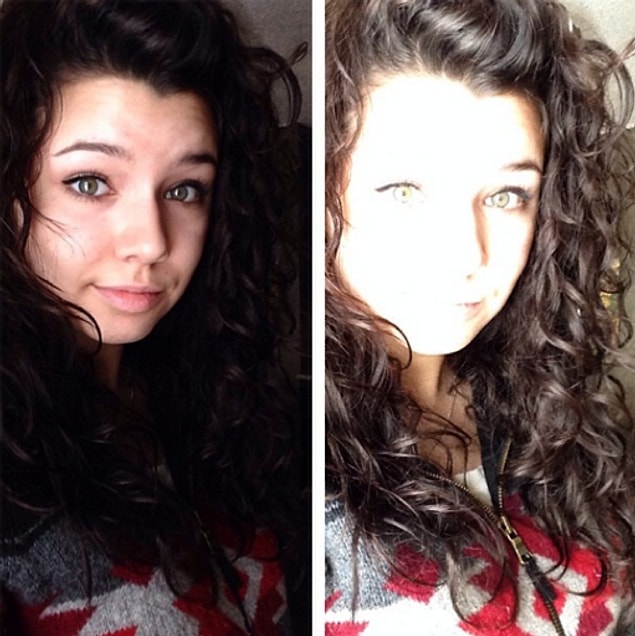 1. Your face or your hair. You have to pick one.