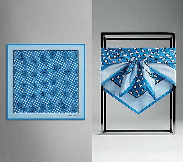 8. 105$ Burberry Шелковый платок.