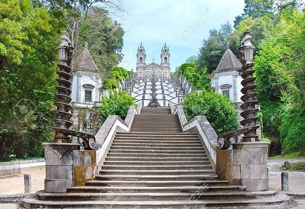 16. Bom Jesus do Monte Kilisesi Merdivenleri - Braga, Portekiz