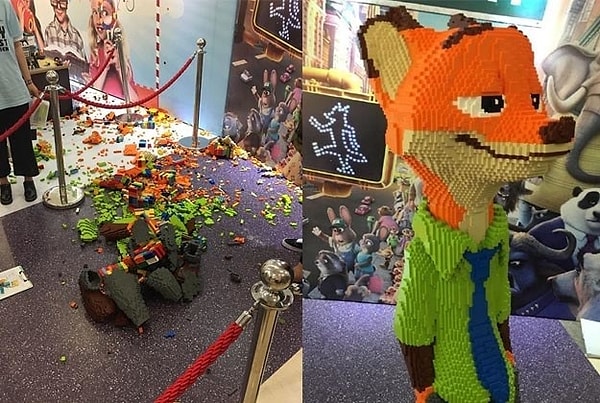 6. Казалось бы, ограждающая лента должна была спасти Ника Уайлда от чужих посягательств, но… не спасла. Ребенок зашел за ограждение.