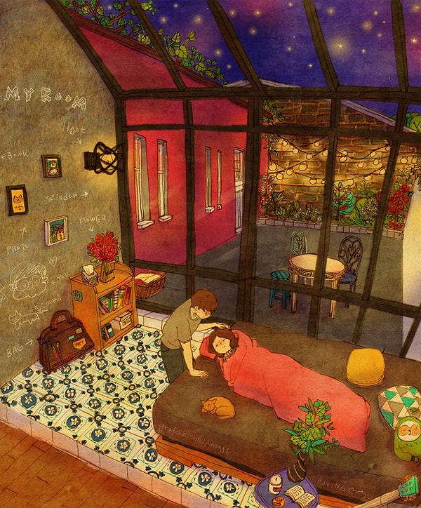 6. Заворачивать ее в идеальный рулетик для сна