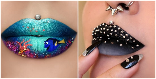 Губы вместо холста: яркий дизайн от Miss Jazmina