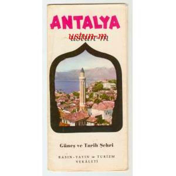 1956 – Antalya'nın ilk tanıtım kitabı olan 'Pictures of Antalya' yayınlanmış.