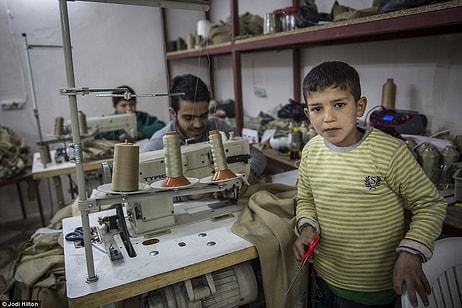 'IŞİD'e Üniforma Diken' Tekstil Atölyesinde Çalıştırılan Suriyeli Çocuk İşçiler...