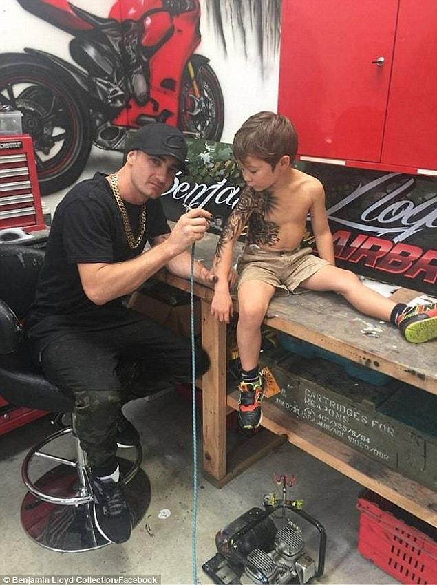 2. Lloyd shared a video of himself giving a close friend's kid a tattoo, and commented that he would go to the Starship Children's Hospital and give tattoos to all the kids who wanted one, if he got 50 likes for the video.