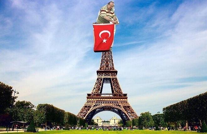 As Bayrakları As: Tüm Türkiye Tweet Atarak Eyfel Kulesi'ni Kırmızı Beyaza Boyuyoruz!