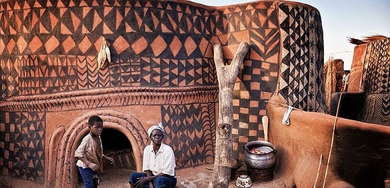 Уникальная деревня народа кассена в западной Африке