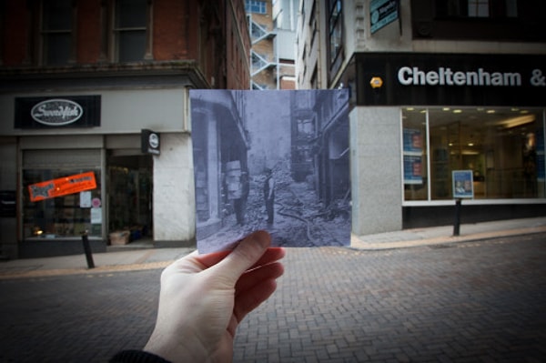 10. Улица Бирмингем, которая в свое время подверглась бомбежкам.