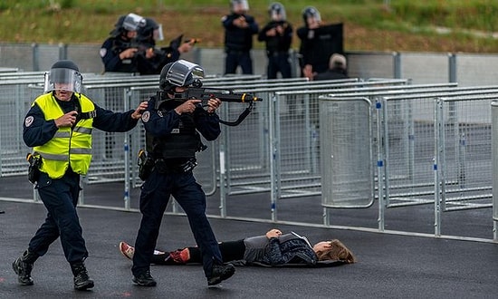 EURO 2016 Öncesi Fransız Polisinden Terör Saldırısı Tatbikatı