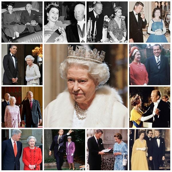14. ABD, Kraliçe II. Elizabeth'in tahta çıkışından bu yana 11 başkan değiştirdi.
